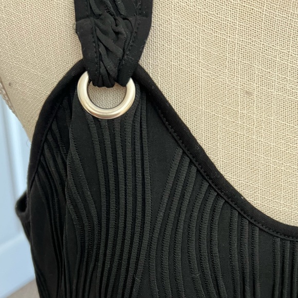 NEW WITH TAGS Black dressy tank with silver accents. Bought 4 a concert SIZE XL - Picture 2 of 7